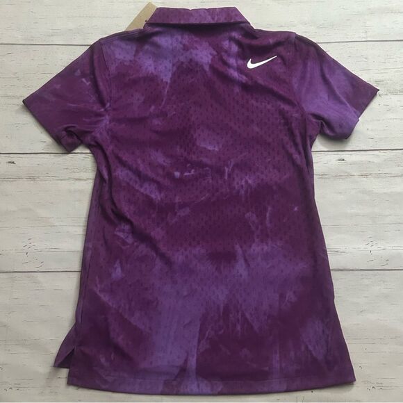 Nike Victory Dri-Fit Womens Short Sleeve Golf Polo Purple Size XS FQ1786-503 - Picture 2 of 8